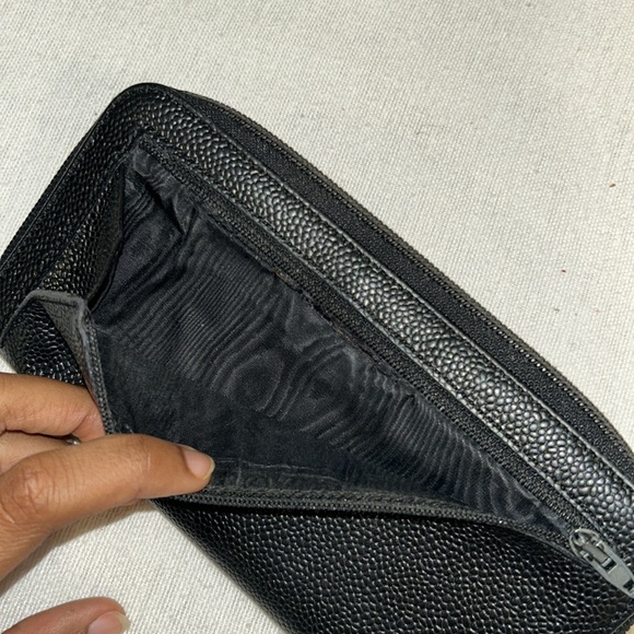 CHANEL Black Leather Long Wallet - Picture 11 of 12